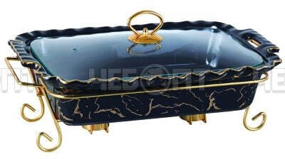 Мармит объем 2,5 л ТЕРМОСТОЙКАЯ КЕРАМИКА, ЧЕРНЫЙ KL-405 [4]. ЧЕБОПТ.