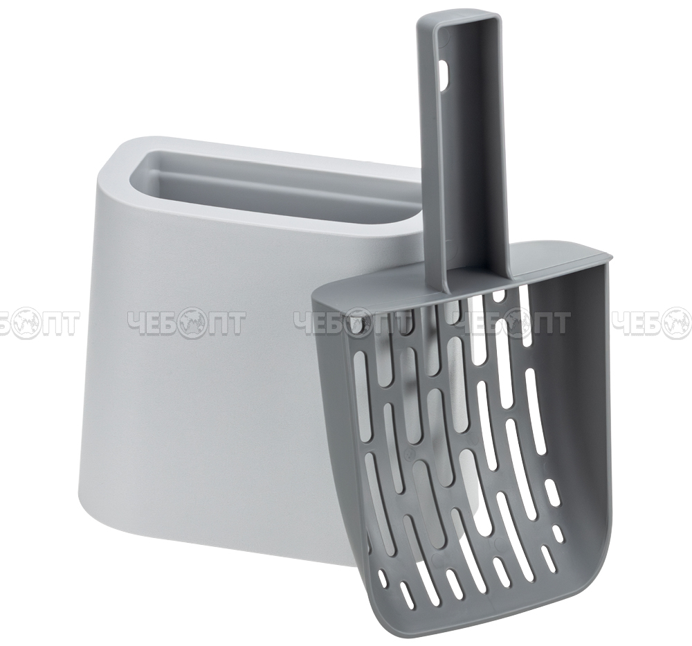 Совок для кошачьего туалета с подставкой СМОКИ арт. М1840 [12] М-ПЛАСТИКА. ЧЕБОПТ.