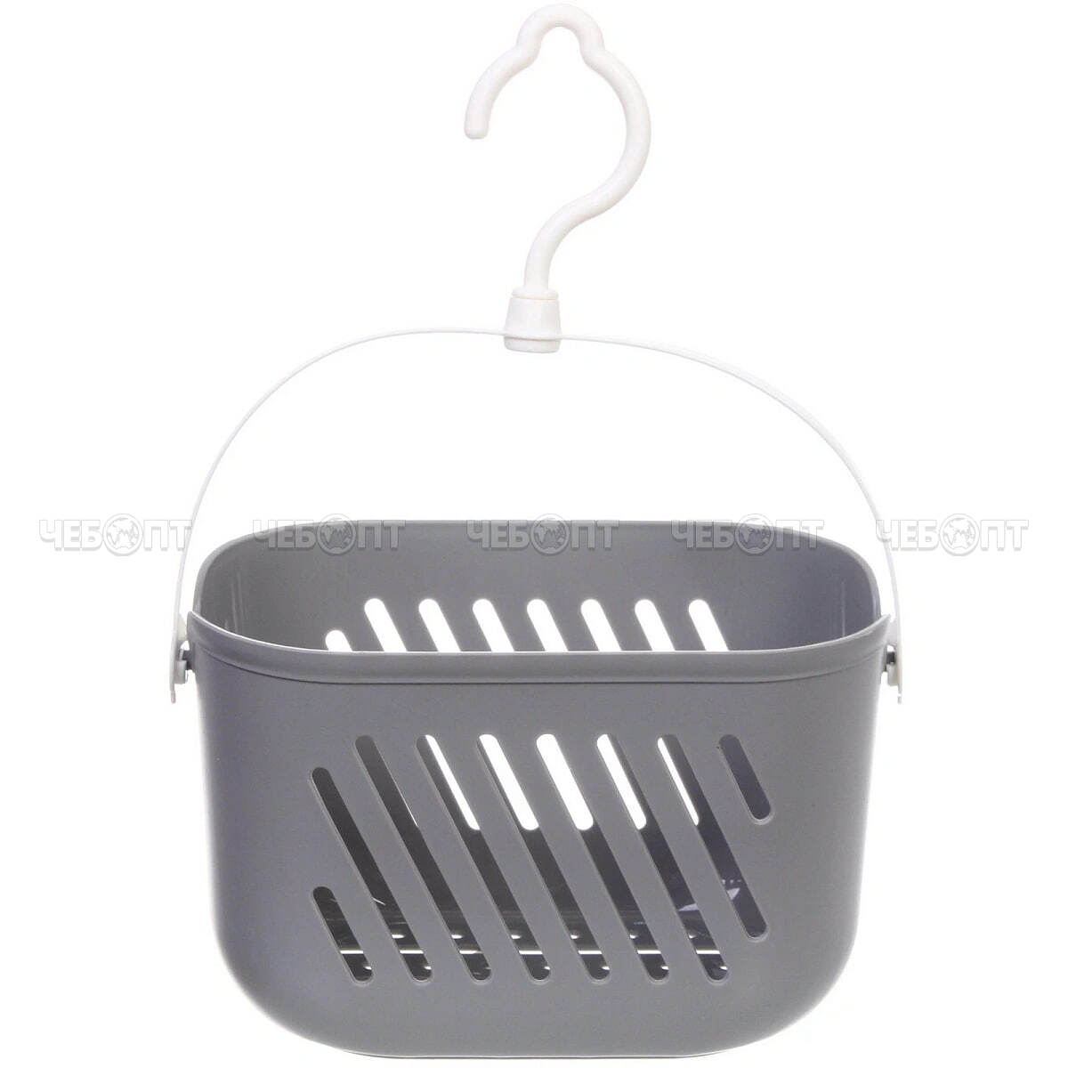 Корзина для хранения подвесная ЛЕНАРО 230*130*140 мм, накрузка 2 кг, цвет серый арт. 836-718 [110] РЦ ВОСТОК. ЧЕБОПТ.