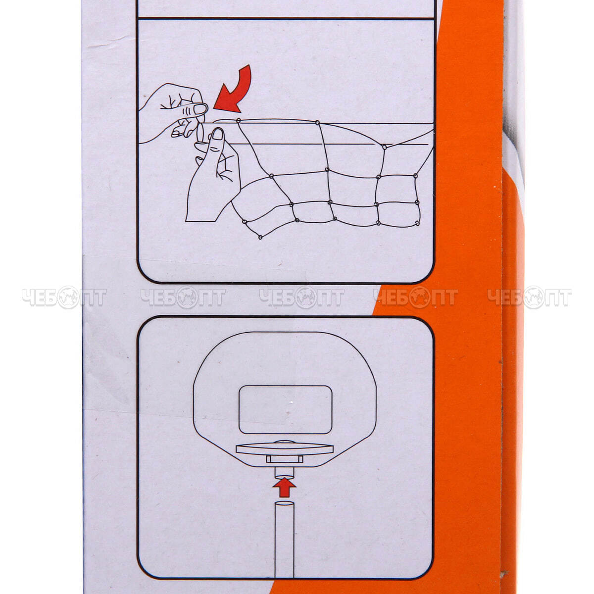 Набор игровой для бассейна 2 в 1 ZG270-261: ворота с кольцом 45*55*70 см,сетка,2 мяча 12/16 см,насос, арт. 816-033 [36] РЦ ВОСТОК. ЧЕБОПТ.