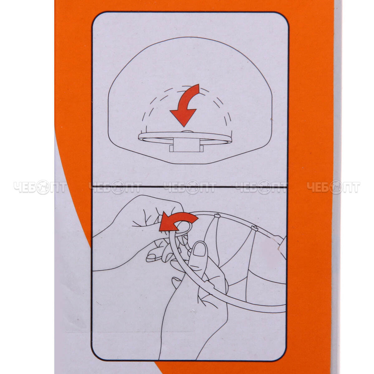 Набор игровой для бассейна 2 в 1 ZG270-261: ворота с кольцом 45*55*70 см,сетка,2 мяча 12/16 см,насос, арт. 816-033 [36] РЦ ВОСТОК. ЧЕБОПТ.