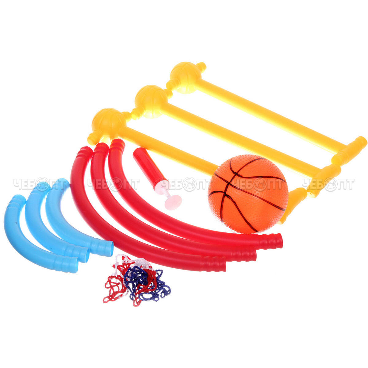 Набор игровой для бассейна 2 в 1 ZG270-289: кольцо 45,5*45,5*35,5 см, мяч 12 см, насос, арт. 816-037 [28] РЦ ВОСТОК. ЧЕБОПТ.