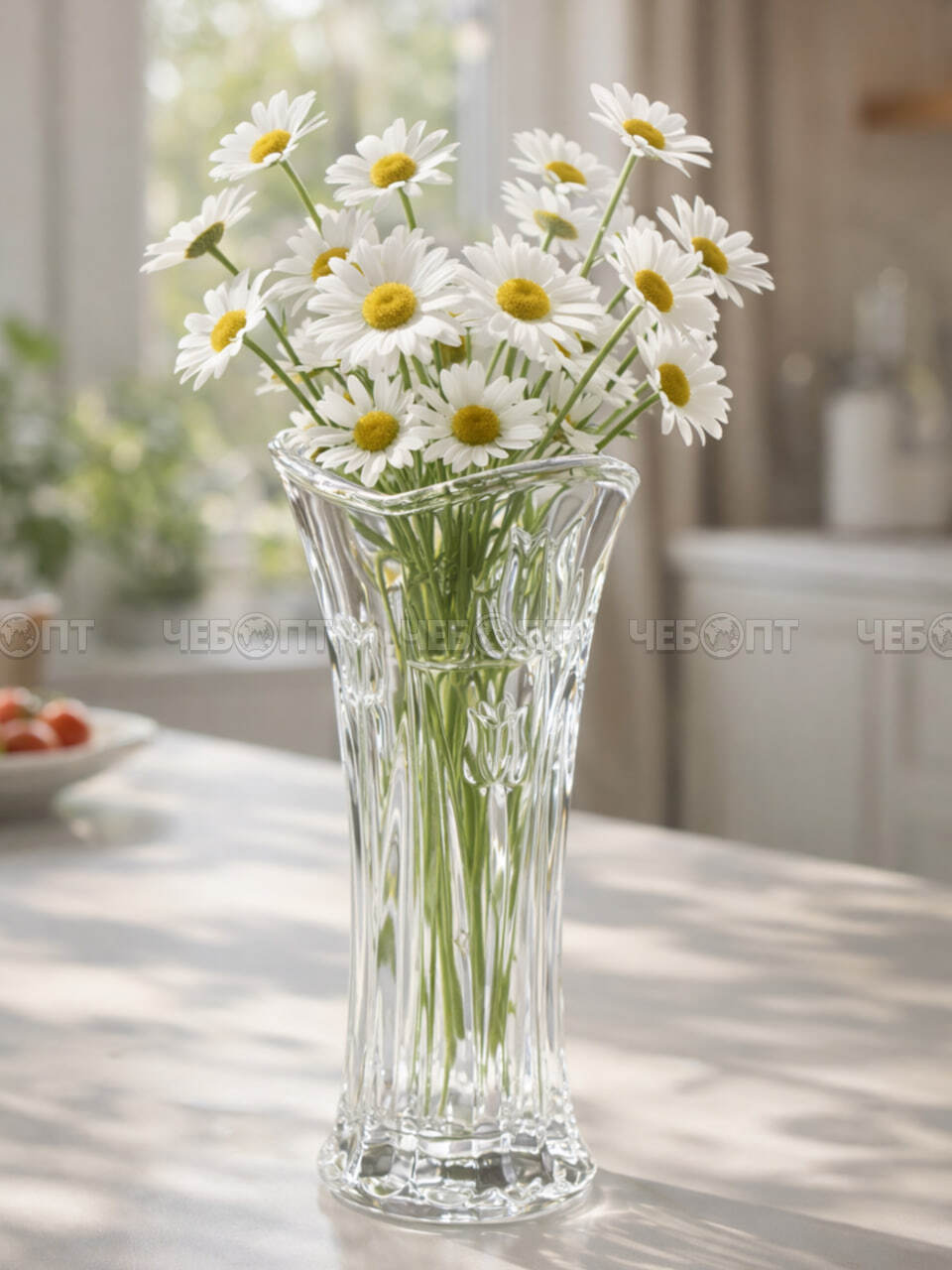 Ваза для цветов h-18 см d-8 см стекло арт. LXHP19YJ-18 [36] АС-ДЕКОР. ЧЕБОПТ.