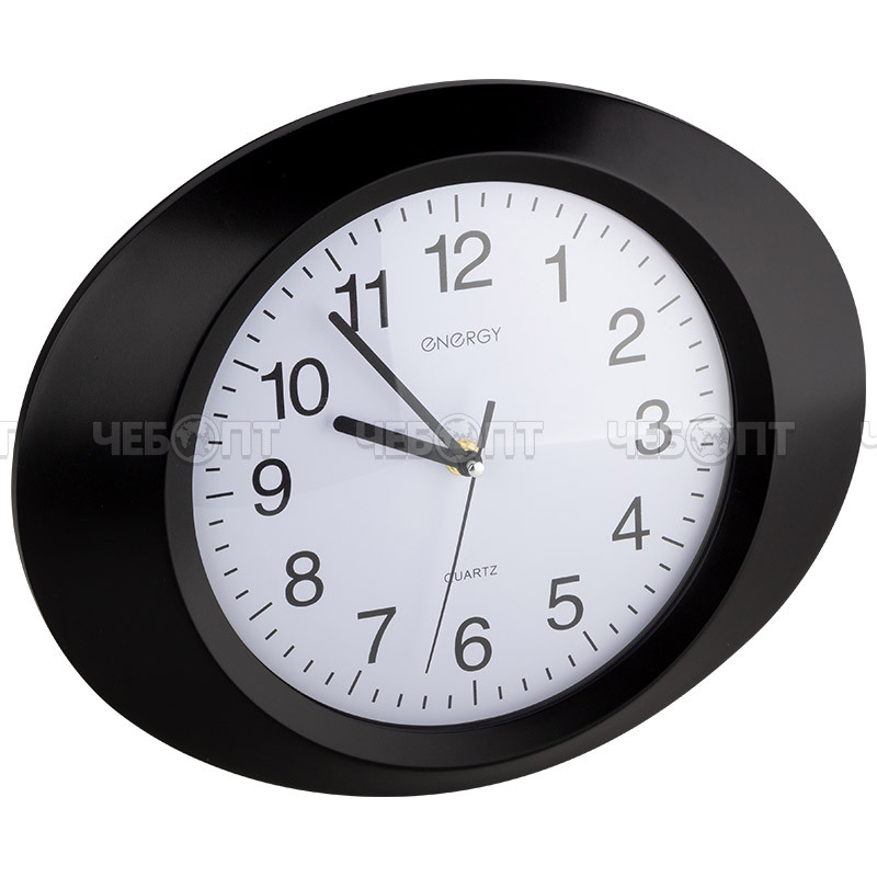 Часы настенные ENERGY EC-04 кварцевые, овальные d -330 мм арт. 009304 [20] СКРАП. ЧЕБОПТ.