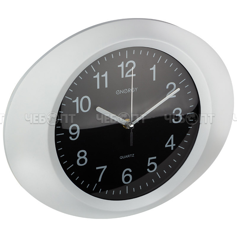 Часы настенные ENERGY EC-05 кварцевые, овальные d -330 мм арт. 009305 [20] СКРАП. ЧЕБОПТ.