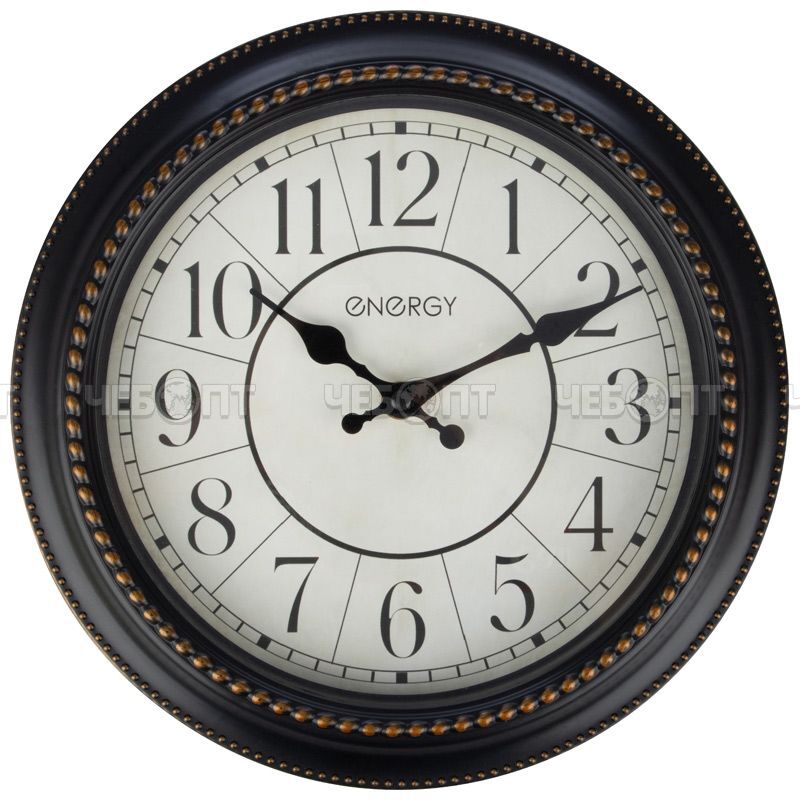 Часы настенные ENERGY EC-180 кварцевые, круглые d - 279 мм арт. 009492 [20] СКРАП. ЧЕБОПТ.