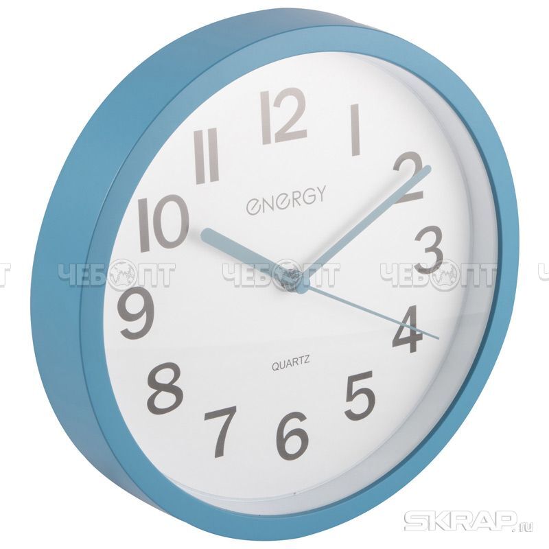 Часы настенные ENERGY EC-139 кварцевые, круглые d - 220 мм арт. 102261 [20] СКРАП. ЧЕБОПТ.