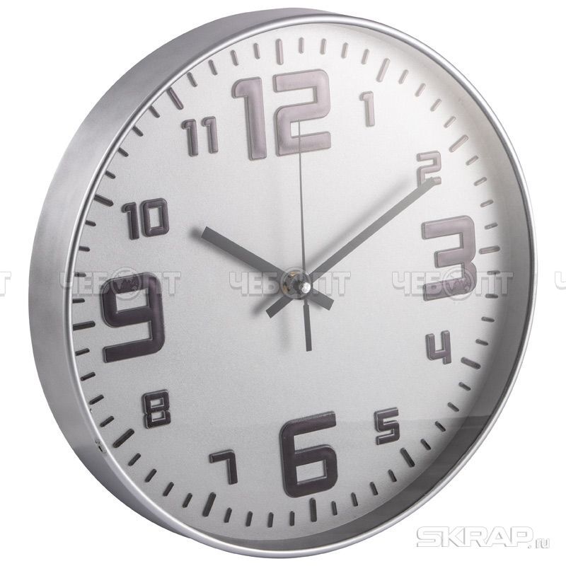Часы настенные ENERGY EC-150 кварцевые, круглые d - 293 мм арт. 102252 [10] СКРАП. ЧЕБОПТ.