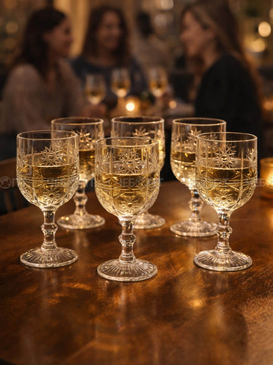 Набор бокалов для вина 6 шт 240 мл, h-15 см, d-7,7 см, ORIENTAL арт. 040/OXRYG [6] АС-ДЕКОР/ЕГИПЕТ . ЧЕБОПТ.