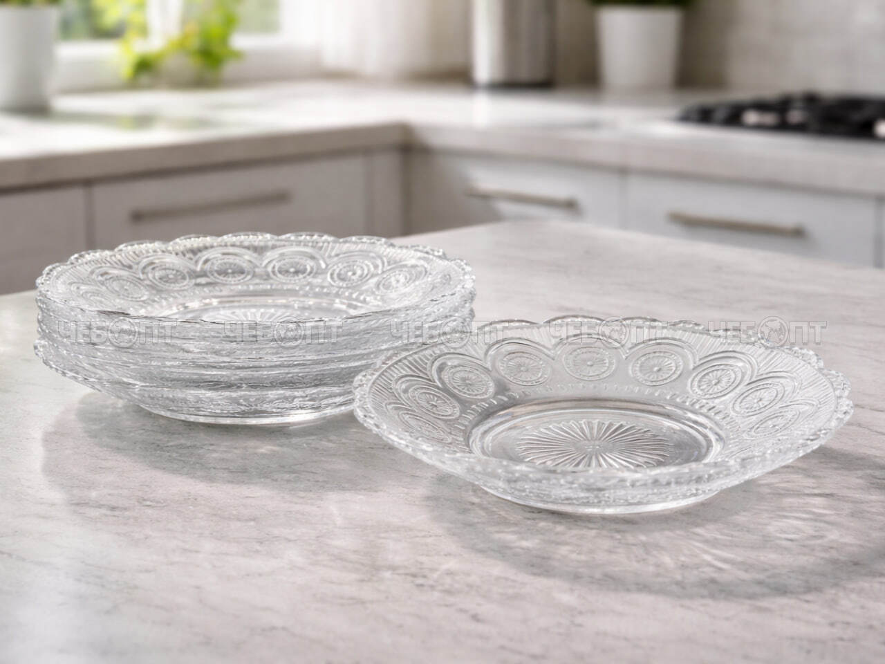 Набор блюдец 6 предметов 15 см ORIENTAL, арт. 010/0RYGX [12] АС-ДЕКОР/ЕГИПЕТ. ЧЕБОПТ.