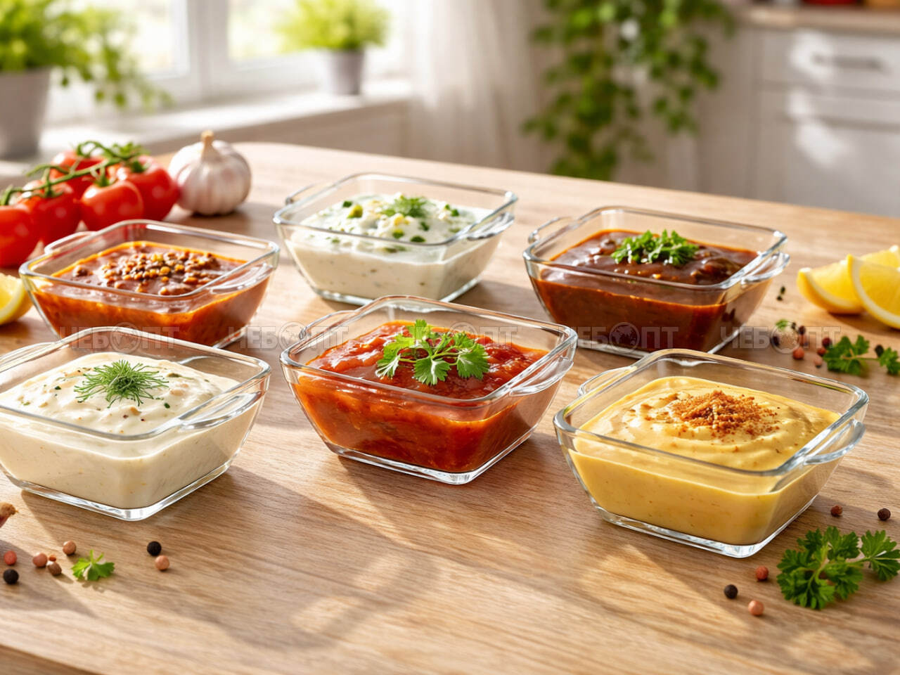 Набор салатников 6 предметов 140 мл, h-3,5 см, d-9 см, SQUARE HANDEL стекло арт. 002/6KRYG [12] АС-ДЕКОР/ЕГИПЕТ. ЧЕБОПТ.