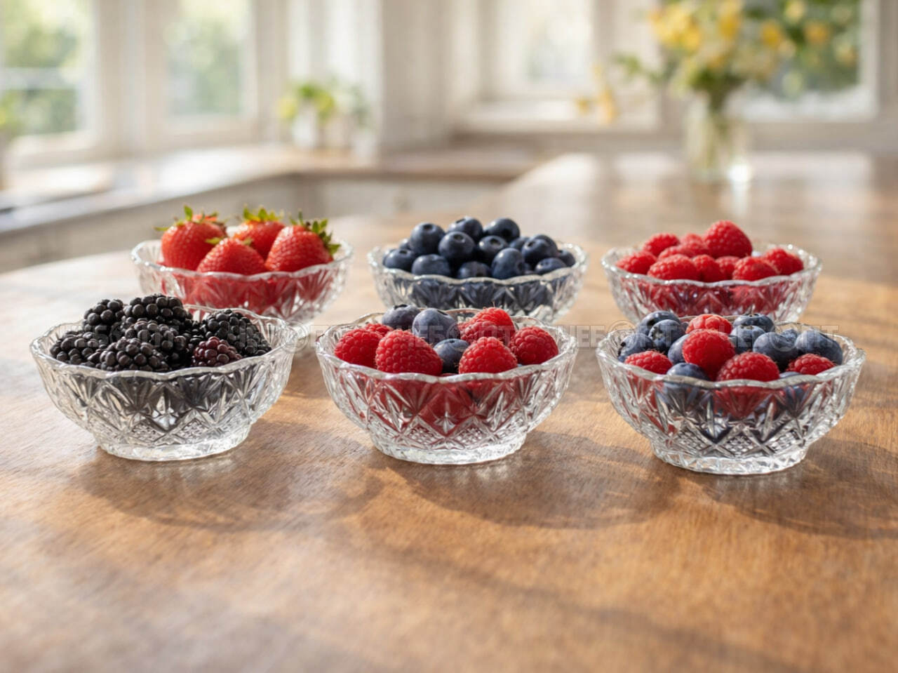 Набор салатников 6 предметов h-5 см, d-9,7 см, KRYSTAL KASE стекло арт. 6183RYG [12] АС-ДЕКОР/ЕГИПЕТ. ЧЕБОПТ.