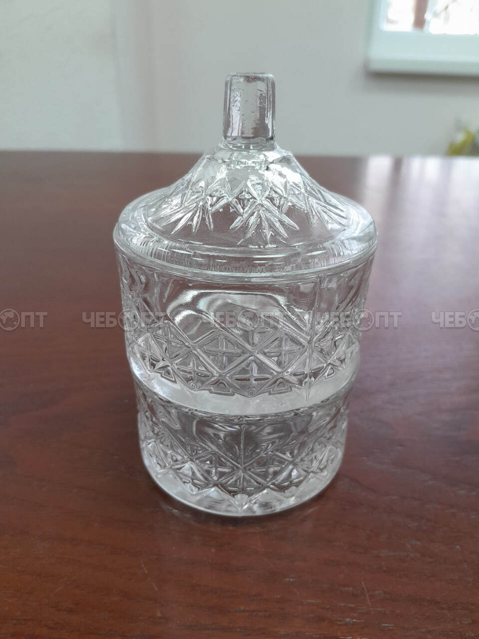 Ваза для меда/икры h -11 см, d-7 см, AMELIA арт. FH-8 [48] АС-ДЕКОР. ЧЕБОПТ.