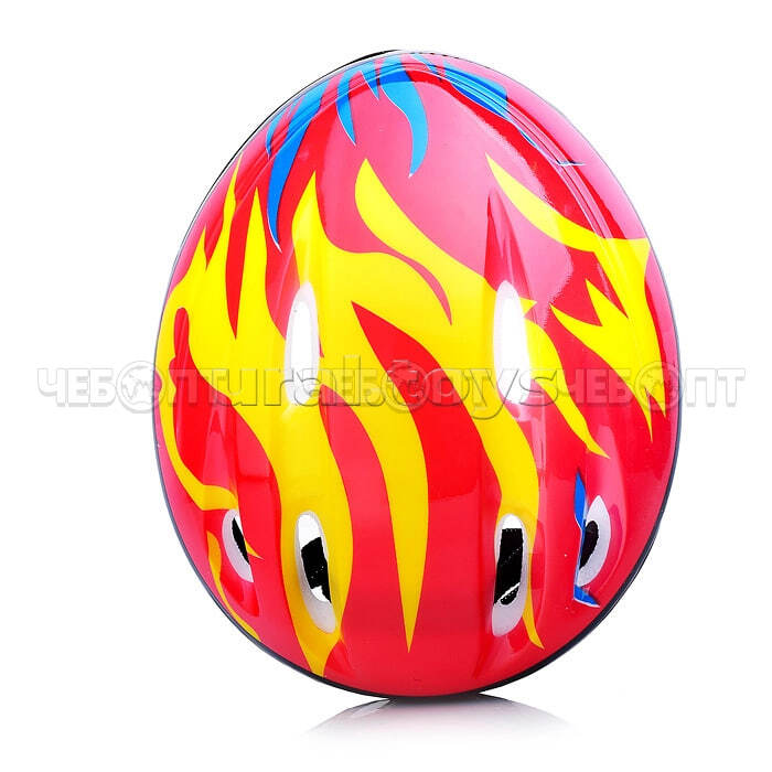 Шлем велосипедный детский защитный для катания ЭКСТРИМ, КРАСНЫЙ арт. U026168Y [60]. ЧЕБОПТ.