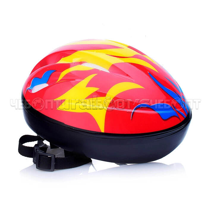 Шлем велосипедный детский защитный для катания ЭКСТРИМ, КРАСНЫЙ арт. U026168Y [60]. ЧЕБОПТ.