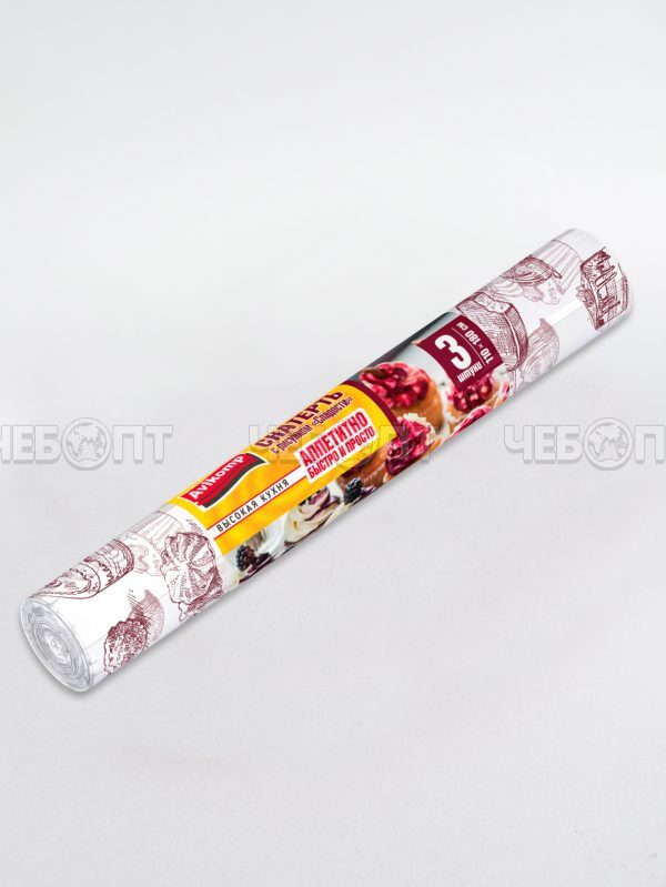 Скатерть одноразовая 110*180 см СЛАДОСТИ, в рулоне 3 шт AVIKOMP, арт. 88966 [30] АВИКОМП. ЧЕБОПТ.