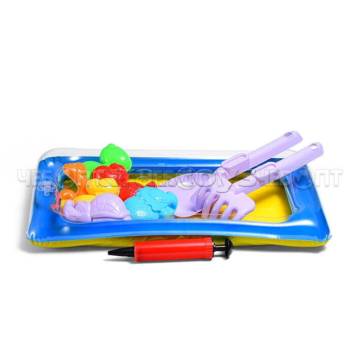 Набор песочный ДИНОЗАВРИК в сетке 27*10*9 см, арт. 666-127ТЕ [144] . ЧЕБОПТ.