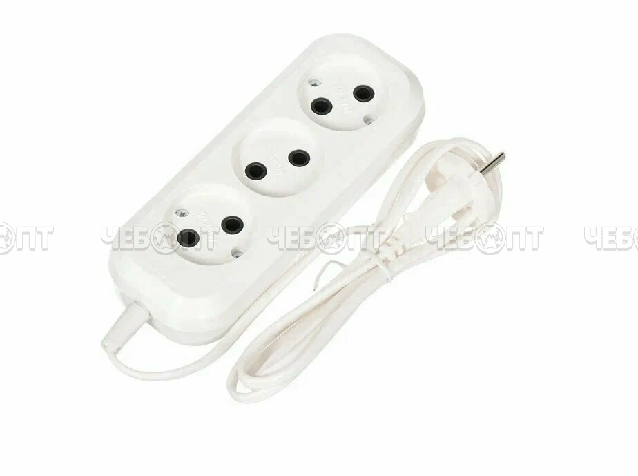Удлинитель Obihod (3 гнезда, кабель 10 м, 2*0,75) 6А арт.603948 [40] . ЧЕБОПТ.