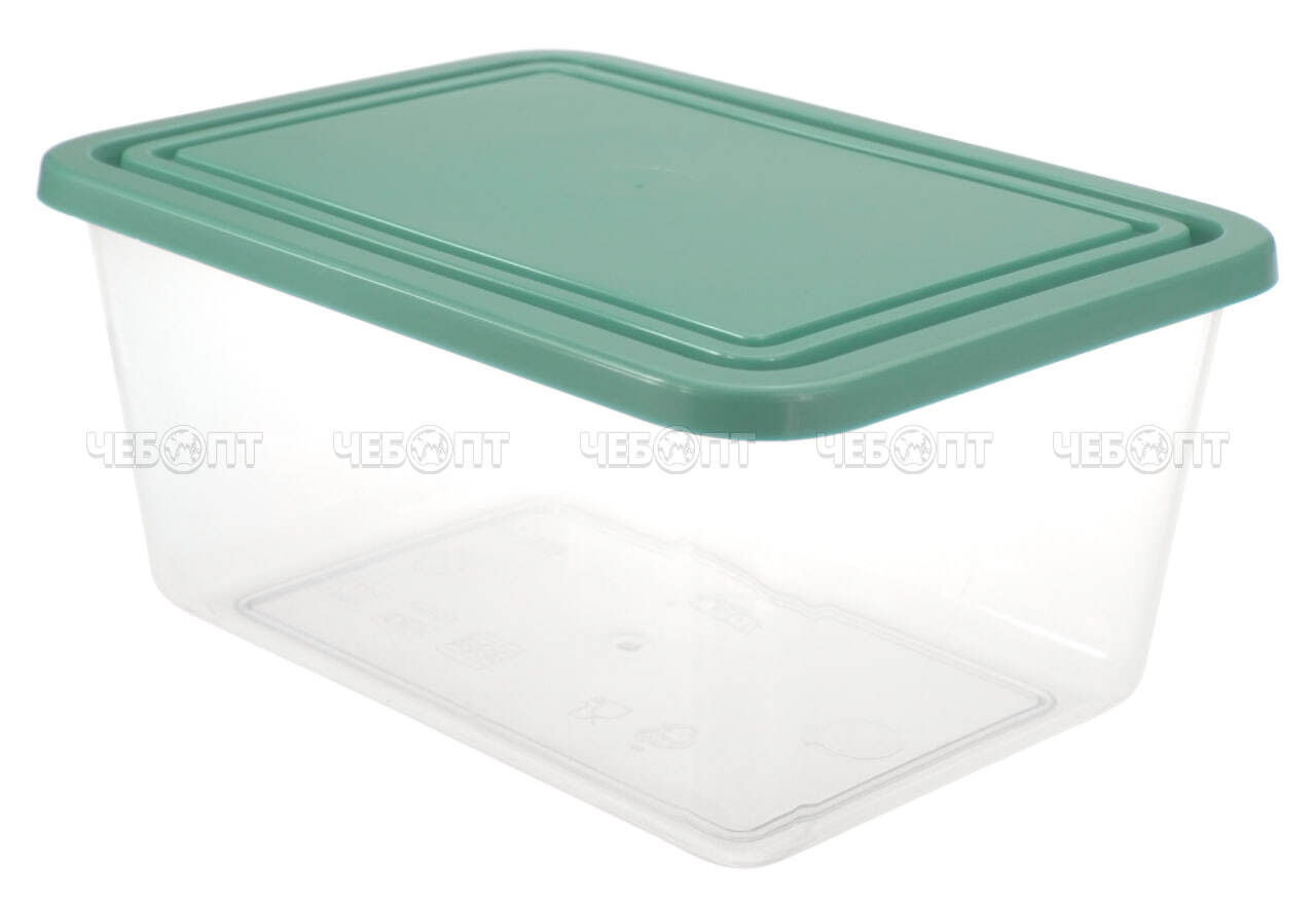 Контейнер 400 мл пищевой, прямоугольный для СВЧ 125*90*60 мм ФИСТАШКОВЫЙ арт. М1450 [64] М- ПЛАСТИКА  . ЧЕБОПТ.