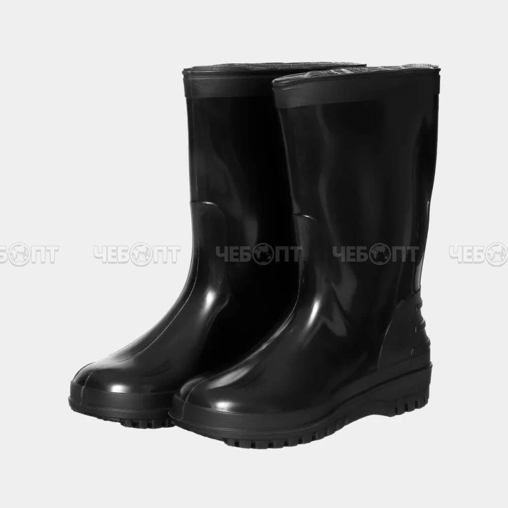 Сапоги из ПВХ женские, черные, р. 38, (темп. реж. до 0 С) арт. C-11ЧН [6]. ЧЕБОПТ.