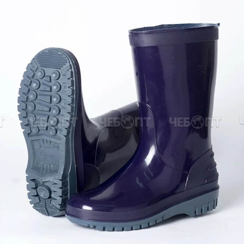 Сапоги из ПВХ женские, фиолетовые, р. 37, (темп. реж. до 0 С) арт. C-11БН [6]. ЧЕБОПТ.