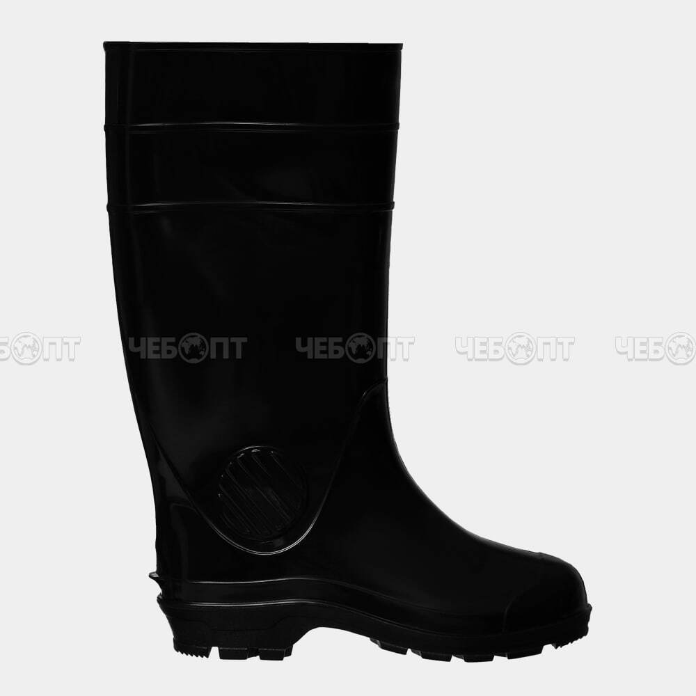 Сапоги из ПВХ мужские, утепленные черные, р. 45, (темп. реж. до 0 С) арт. C-25У [6]. ЧЕБОПТ.