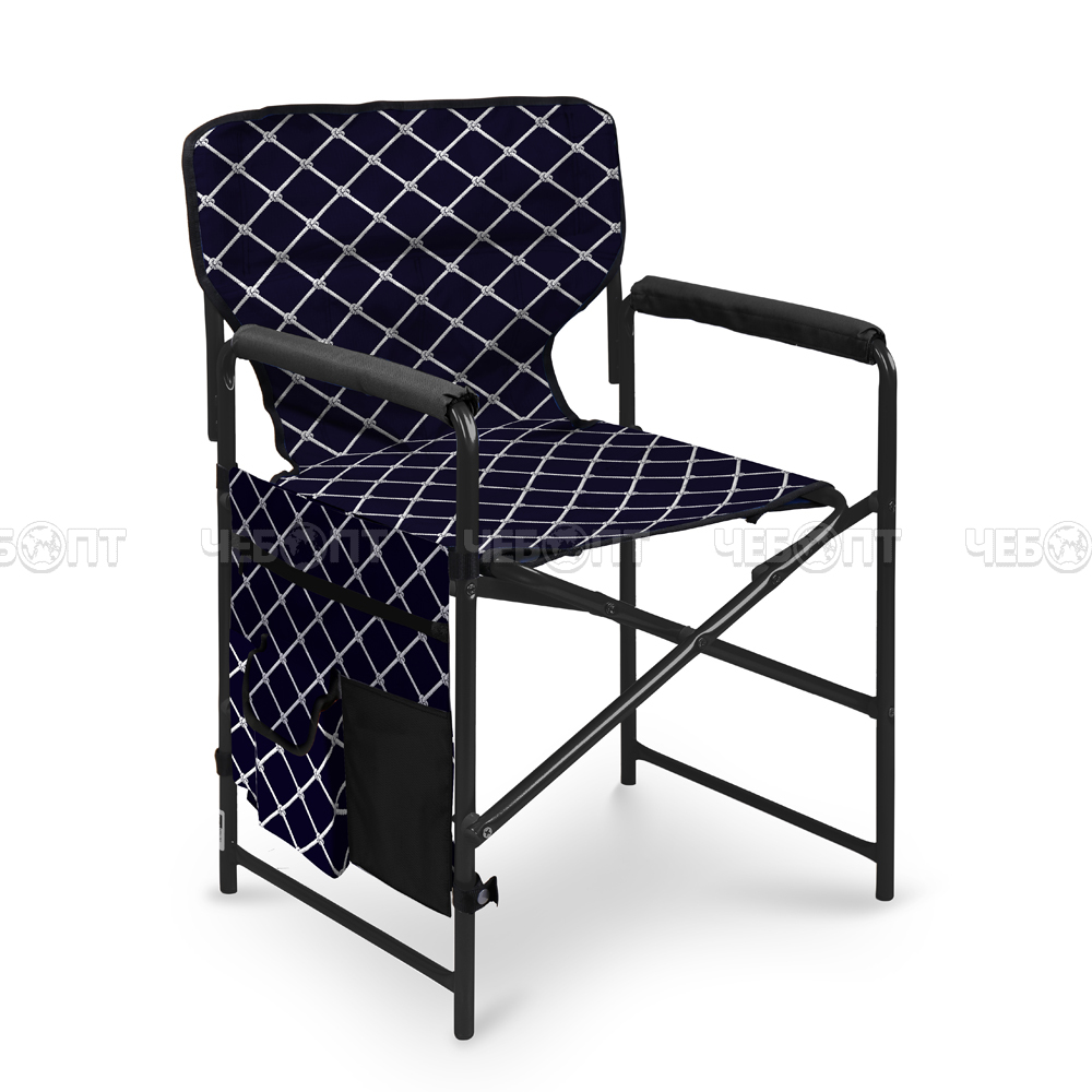 Кресло - складное туристическое 500*500*750 мм, нагрузка 100 кг,  с навесным карманом, ткань - водоотталкивающая пропитка арт. КС1/УЗ NIKA [2]. ЧЕБОПТ.