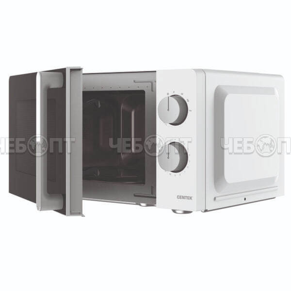 Микроволновая печь CENTEK CT-1552 WHITE V - 20 л, мех. управление, подсветка, таймер, 6 режимов приготовления мощность 700 Вт [1]. ЧЕБОПТ.