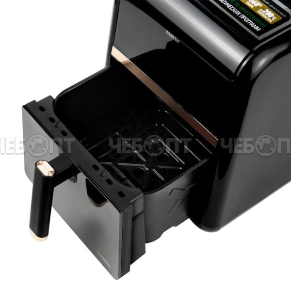 Мультипечь (аэрогриль) CENTEK CT-3102, 5 л, таймер на 60 минут, мах темп 200 °C, обдув 360°, мощн. 1500 Вт [1]. ЧЕБОПТ.