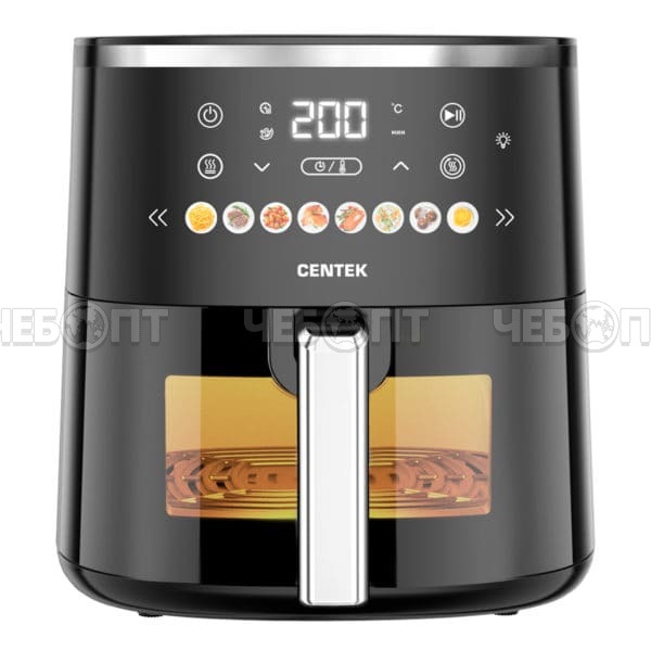 Мультипечь (аэрогриль) CENTEK CT-3105, 5 л, таймер на 60 минут, мах темп 200 °C, мощн. 1500 Вт [1]. ЧЕБОПТ.