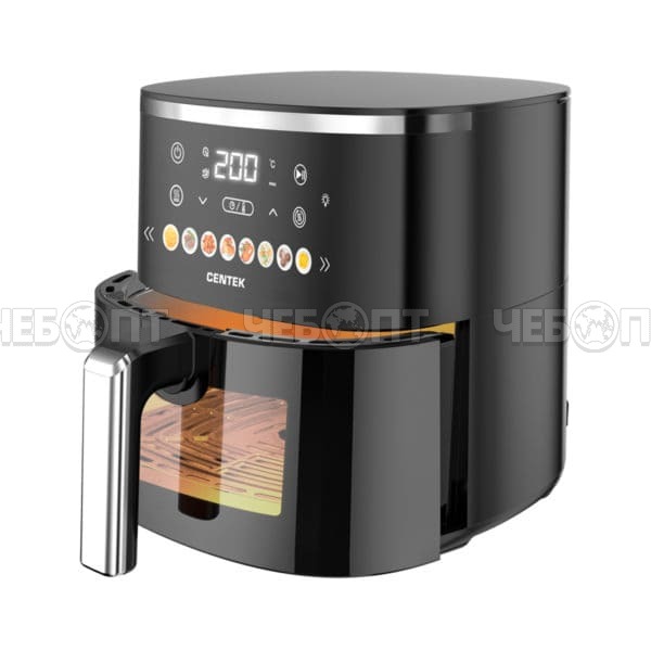 Мультипечь (аэрогриль) CENTEK CT-3105, 5 л, таймер на 60 минут, мах темп 200 °C, мощн. 1500 Вт [1]. ЧЕБОПТ.