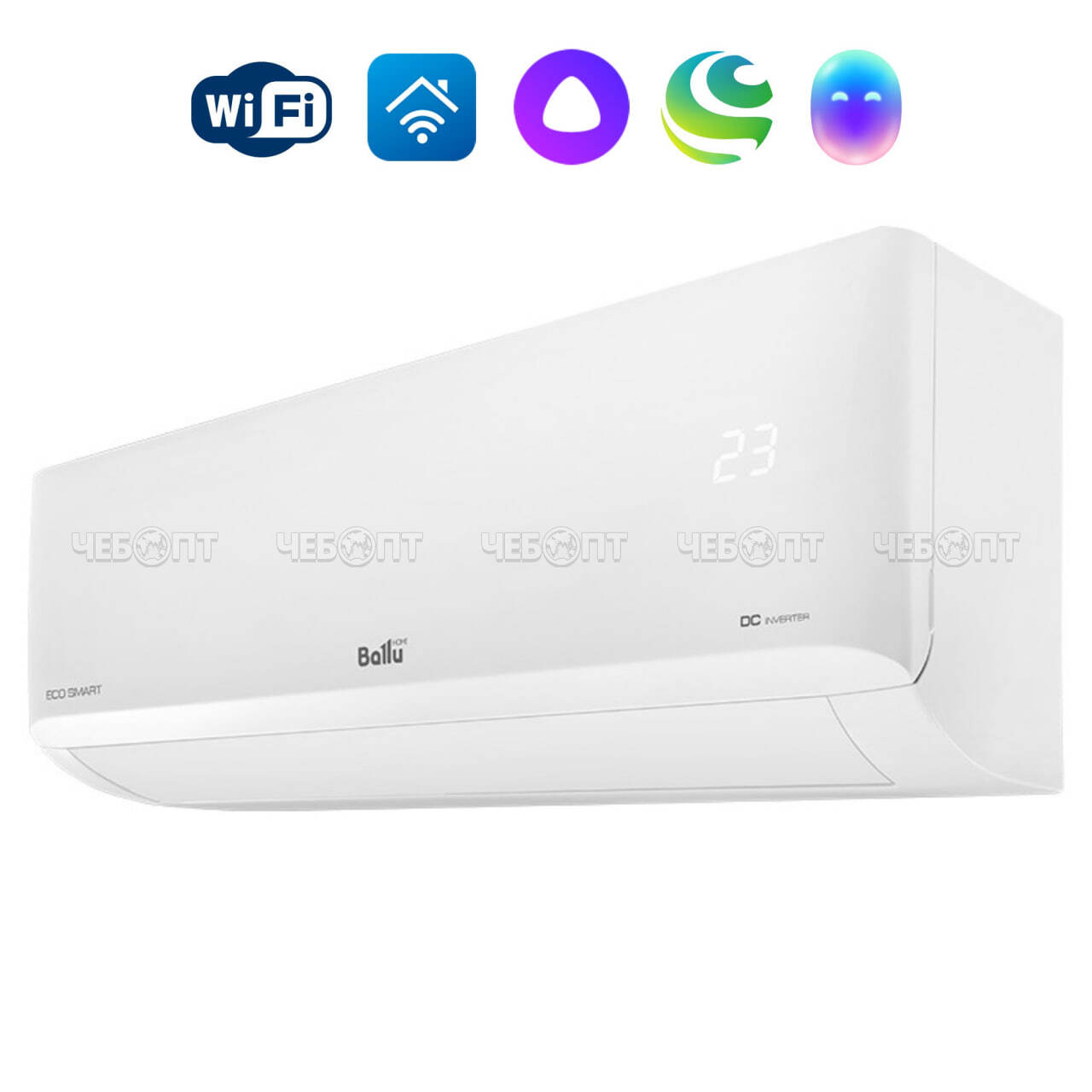 Кондиционер (сплит-система) Ballu Eco Smart DC BSYI-10HN8_V4 белый пластик, энергоэффектив. класс А++, мощн. холод 3370 Вт, тепло 3520 Вт [1]. ЧЕБОПТ.