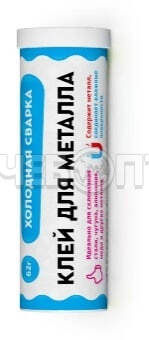 Клей Холодная сварка РЕМТЕКА ТИТАН для Металла 55 гр, арт. РМ0102_55 [48]. ЧЕБОПТ.