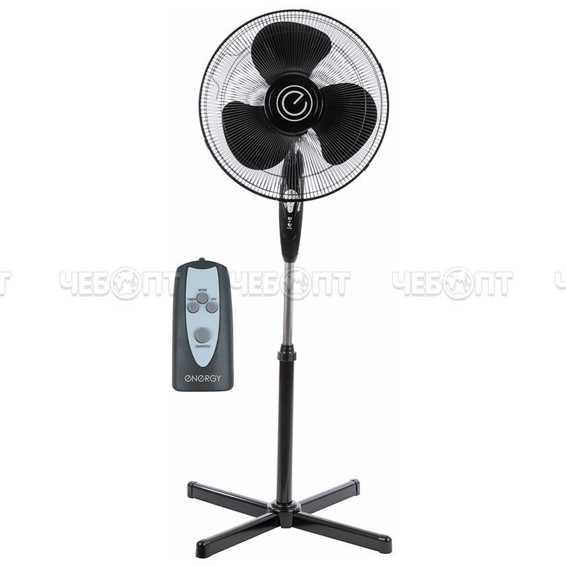 Вентилятор напольный электрический ENERGY ELEGANCE EN-1625 3 скорости, колонна высота 106 см, мощность 45 Вт арт. 106085 [1] СКРАП. ЧЕБОПТ.