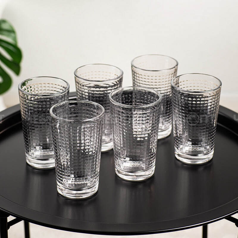 Набор стаканов 6 шт 280 мл, CLASSIC-VENICE стеклянные, арт. 124206 [6] ИРАН. ЧЕБОПТ.