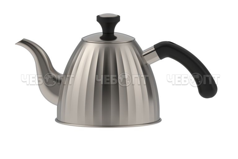 Чайник заварочный нержавеющая сталь 1000 мл RASHEL для всех видов плит вкл индукц. арт. R-7813 [12] . ЧЕБОПТ.