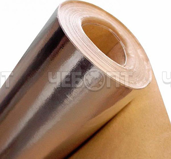 Пароизоляция из крафт-бумаги и металлизированного лавсана для бани и саун LB (ширина 1,0, площадь 10 м2, 100 мкм) [10]. ЧЕБОПТ.