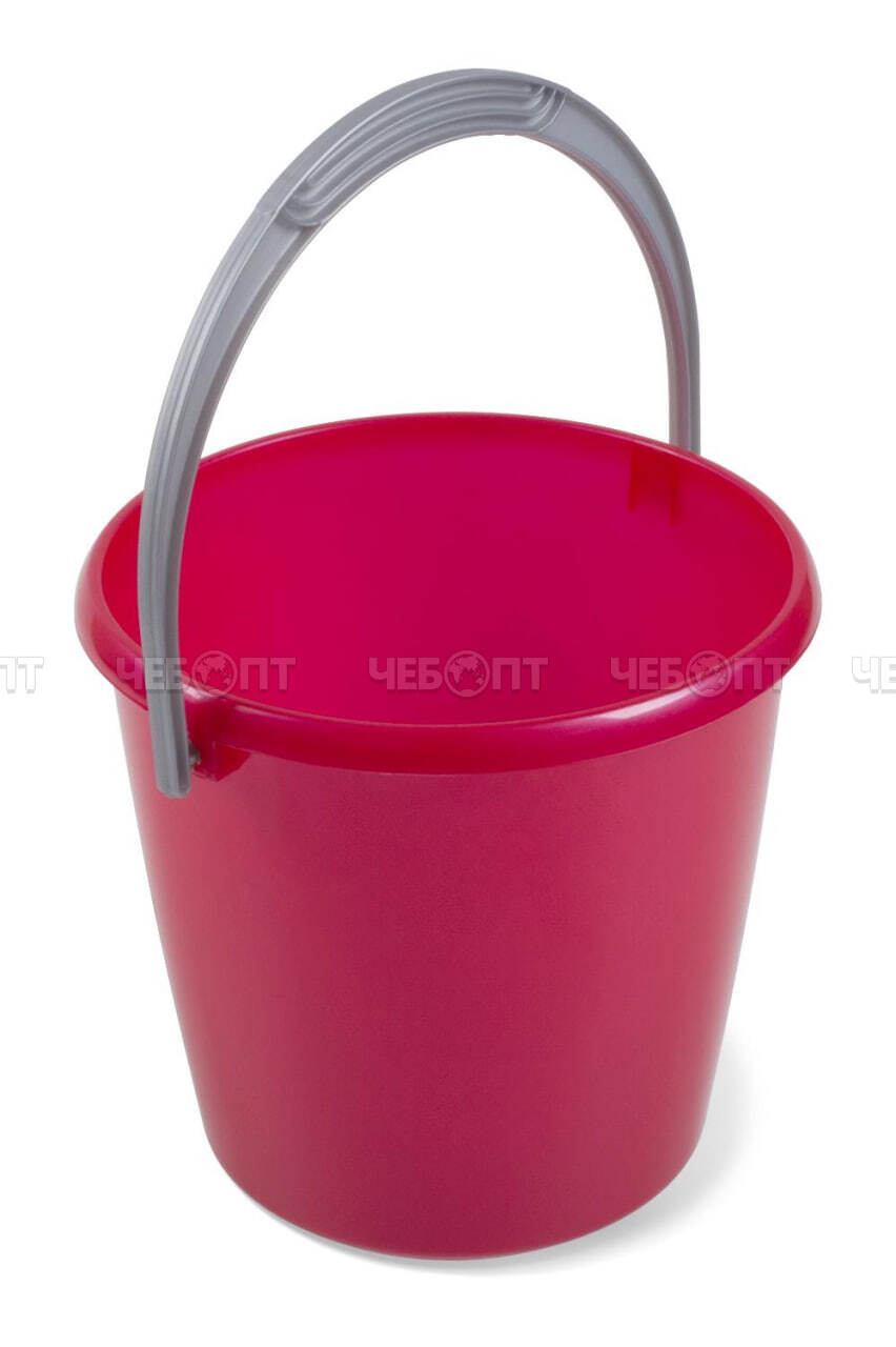 Ведро пластиковое 3 л СОЛО БЕЗ КРЫШКИ ПЕРЛАМУТРОВО-КРАСНОЕ арт. С634КРА [19] МАРТИКА. ЧЕБОПТ.
