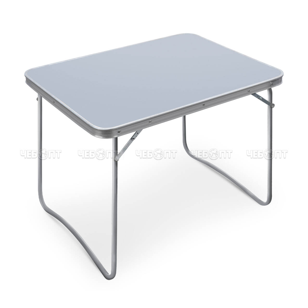Стол туристический складной ВЛАГОСТОЙКИЙ пластик 780*602*610 мм, цвет МЕТАЛЛИК, допустимая нагрузка стола 20 кг арт. ССТ-4/1 NIKA [2]. ЧЕБОПТ.