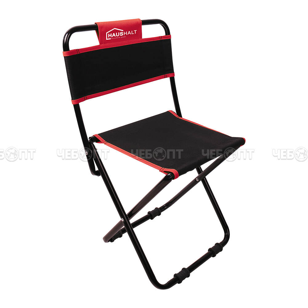 Стул туристический складной (походный) со спинкой 380*360*650 мм, нагрузка 90 кг, ткань-водооттал. пропитка, с ВИННОЙ ОКАНТОВКОЙ арт. ННС1/R NIKA [5]. ЧЕБОПТ.