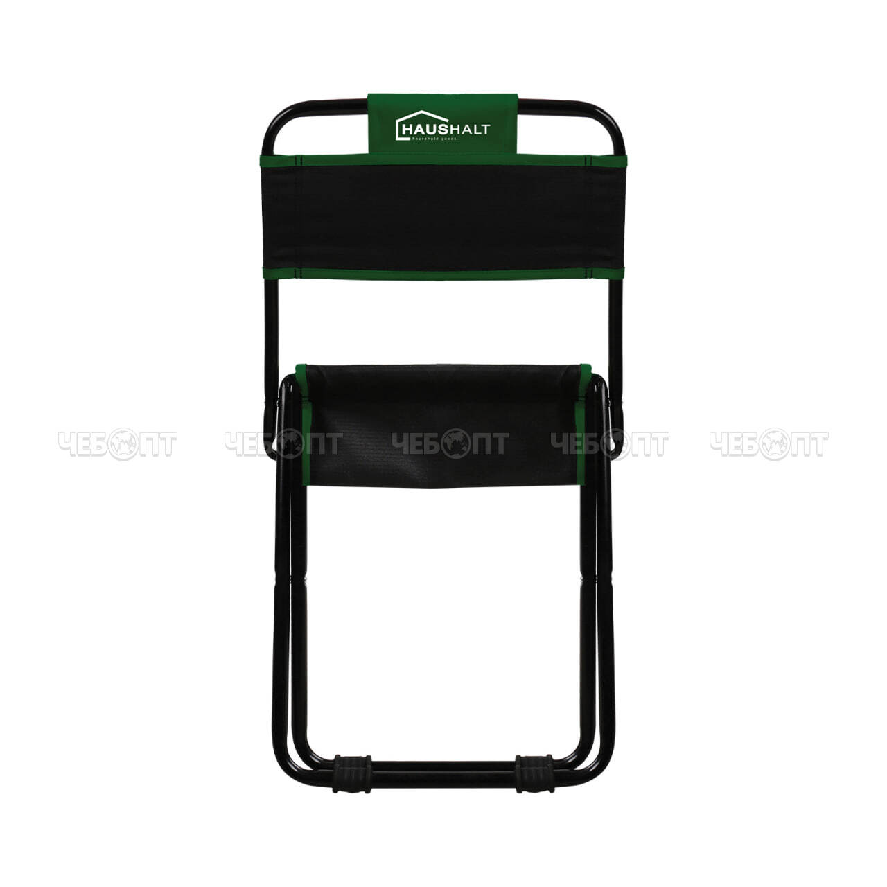 Стул туристический складной (походный) со спинкой 380*360*650 мм, нагрузка 90 кг, ткань-водооттал. пропитка, с ЗЕЛЕНОЙ ОКАНТОВКОЙ арт. ННС1/G NIKA [5]. ЧЕБОПТ.