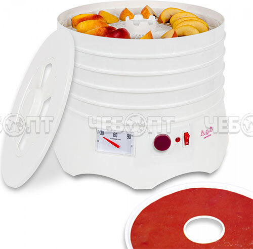 Электросушилка МАСТЕРИЦА EFD-0502VM для овощей и фруктов, 5 подносов +1 подд. для пастилы возможность регулировки темп. внутри мощн 280 Вт [1]. ЧЕБОПТ.