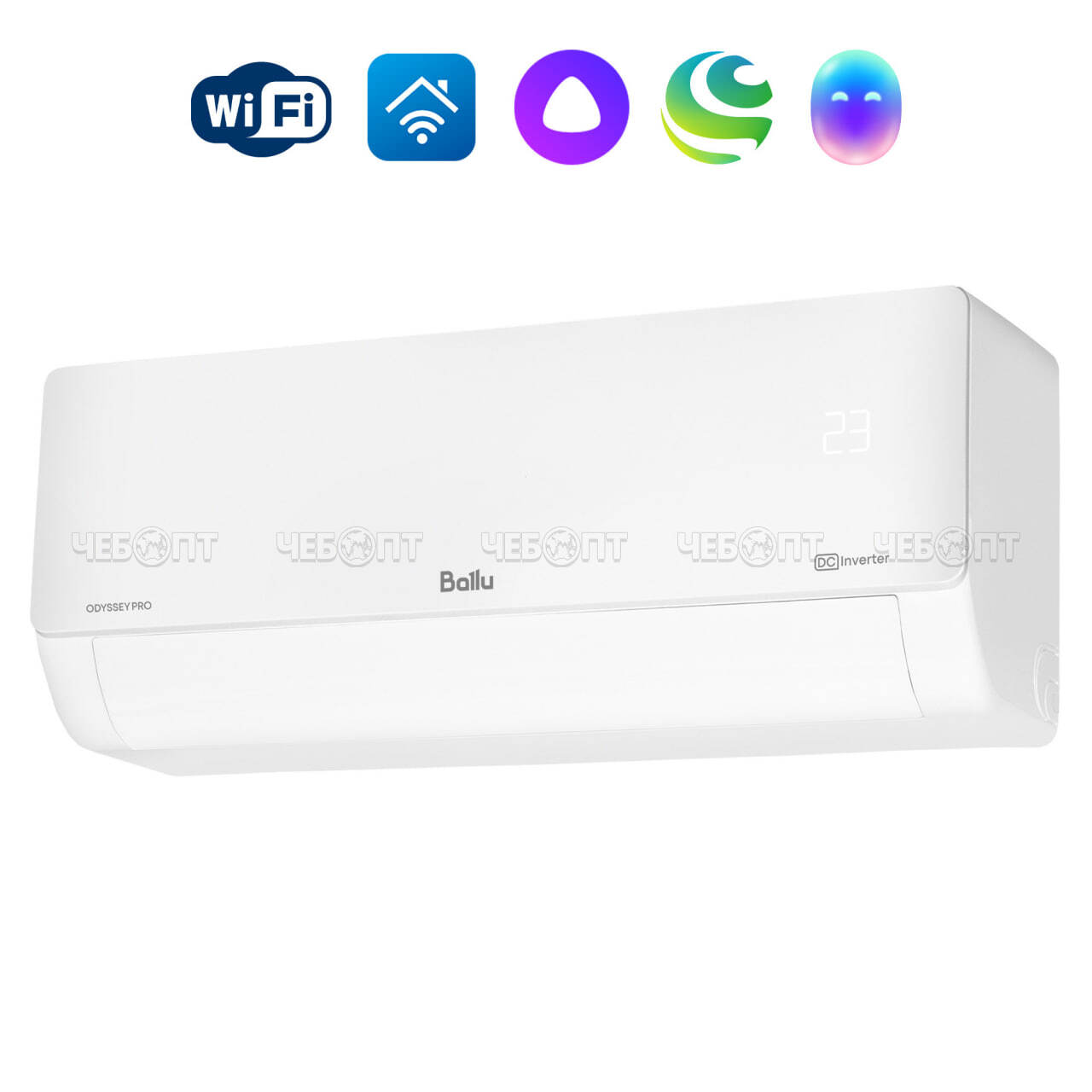 Кондиционер (сплит-система) BALLU ODYSSEY PRO DC BSOI-08HN8 белый пластик, энергоэффектив. класс А++, мощн. холод 2430 Вт, тепло 2700 Вт [1]. ЧЕБОПТ.