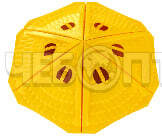 Крышка компостера садового БАСТИОН с 2 фиксаторами, ЖЕЛТАЯ, d-130 см арт. 6199369 [1]. ЧЕБОПТ.