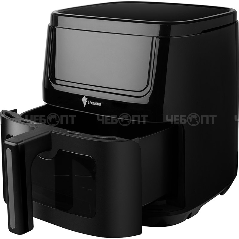 Мультипечь (аэрогриль) LEONORD LE-17708 объем чаш 6,5 л, сенсорное управление, таймер 60 минут, мощность 1600 Вт, арт. 111223 [1] СКРАП. ЧЕБОПТ.