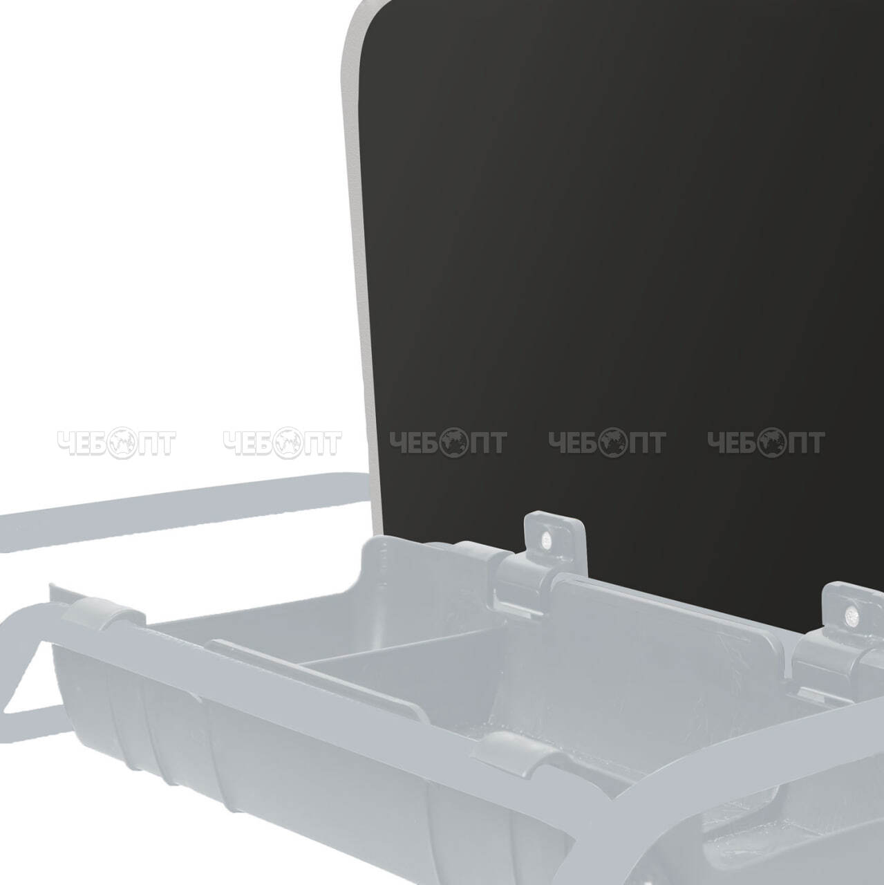 Вешалка напольная металлическая для одежды гардеробная СЕРЫЙ 475*335*1890мм (3 крючков + 2 полки) нагрузка до 30 кг арт. ВПШ3/МС-К NIKA [1]. ЧЕБОПТ.