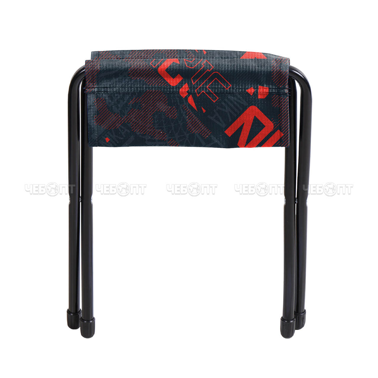Стул туристический складной (походный) 350*300*360, нагрузка 90 кг, ткань- водоотталкивающая пропитка, КОЛЛАЖ КРАСНЫЙ арт. ДС/КК NIKA [5]. ЧЕБОПТ.