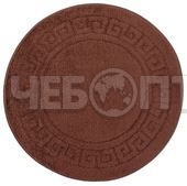 Коврик круглый для ванной комнаты "Confetti Maximus" Классик D.67 Brown/шоколадный арт. 518 [20]. ЧЕБОПТ.