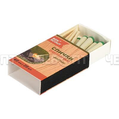 Сички КОЛУМБ 40 мм 20 шт в упаковке не гаснут от ветра и влаги арт. 61032 [20] ЛИНКГРУПП. ЧЕБОПТ.