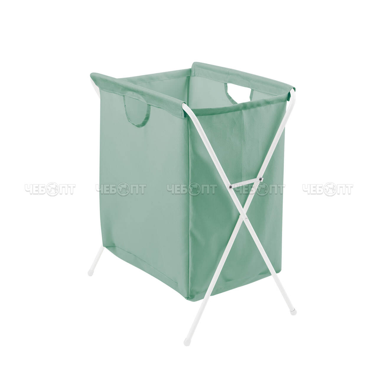 Корзина-мешок для белья на металлокаркасе 530*390*620мм арт. КБМ1/М NIKA [10] . ЧЕБОПТ.